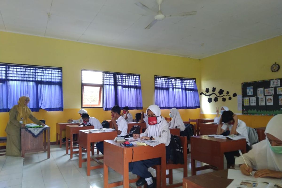 SMP di Temanggung simulasi pembelajaran tatap muka di sekolah