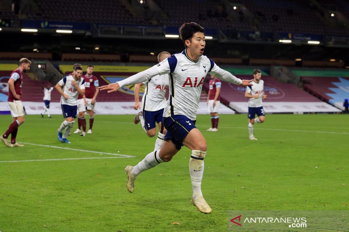 Sundulan Son Heung-min membawa Hotspur raih kemenangan 1-0 atas Burnley