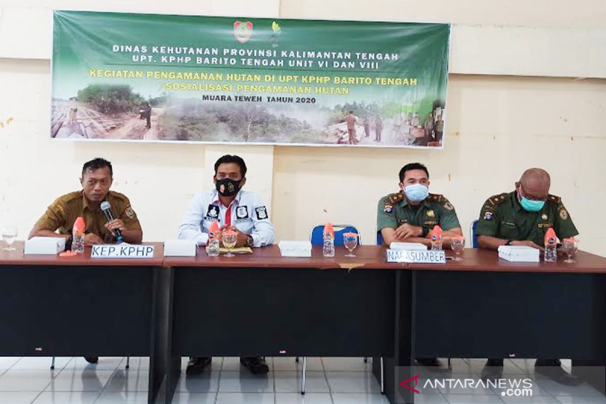 KPHP Barito Tengah sosialisasi pengamanan hutan bagi aparatur desa