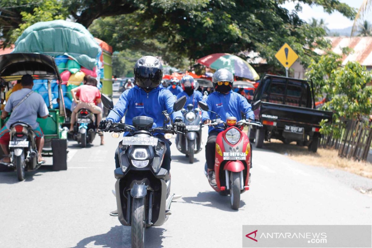 Fun Touring Generasi 125 Yamaha Gorontalo jajal wisata Dulamayo