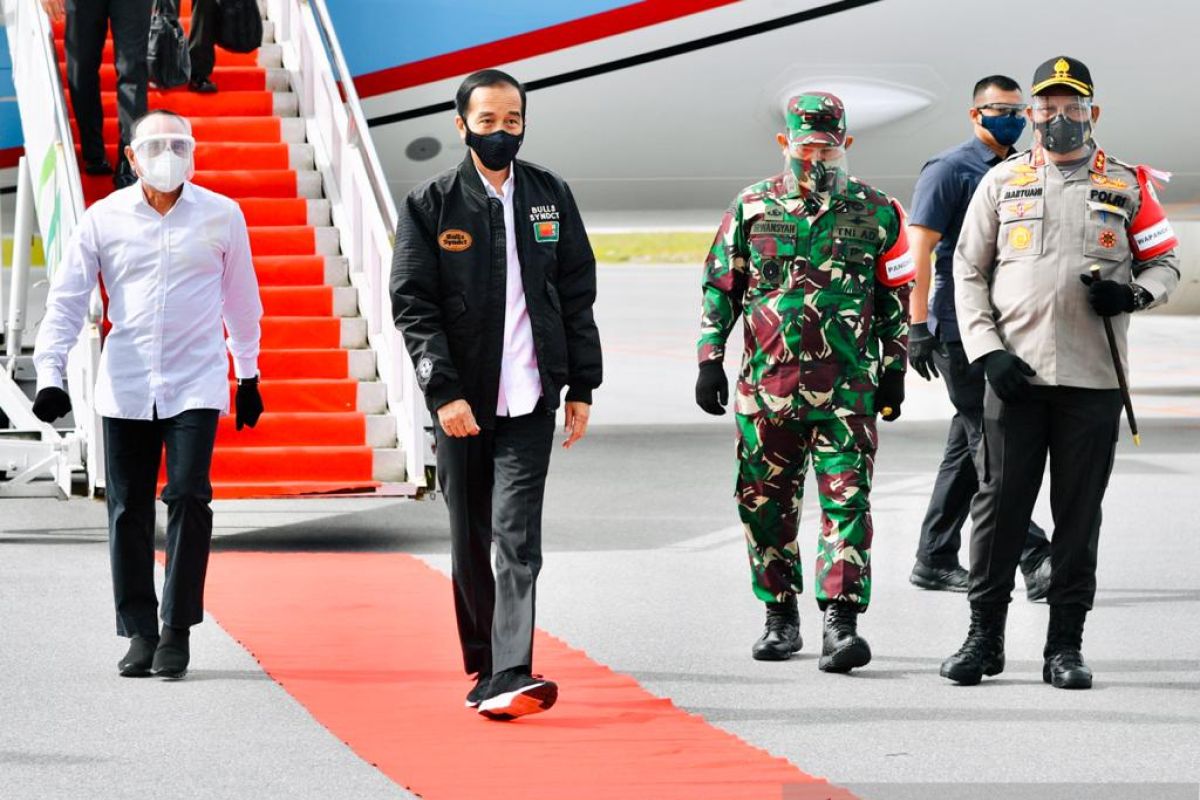 Presiden Jokowi tinjau lumbung pangan di Humbahas