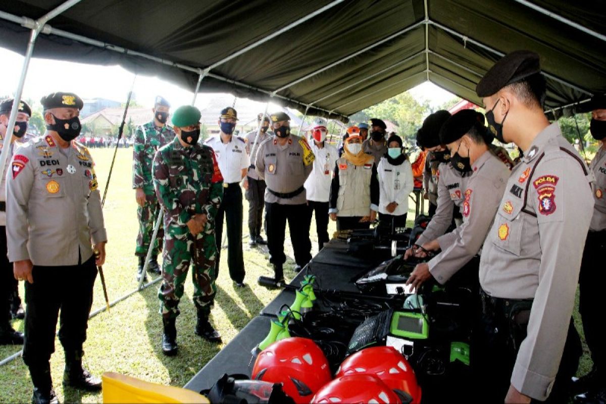 Danrem 102/Pjg : Tingkatkan kesiapsiagaan personel dan sarpras tanggap bencana di Kalteng