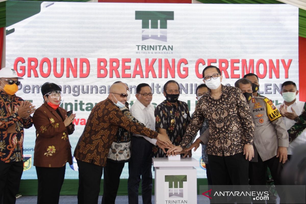 Trinitan lakukan ground breaking smelter nikel di Palu