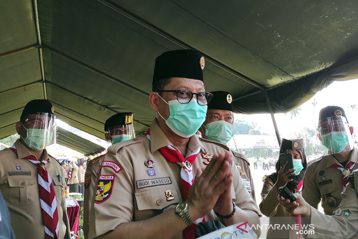 Pramuka bentuk Satgas Relawan COVID-19 pada peringatan Sumpah Pemuda