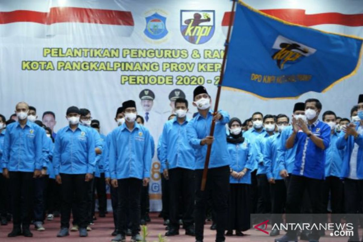 Kepengurusan DPD KNPI Kota Pangkalpinang periode 2020-2023 resmi dilantik