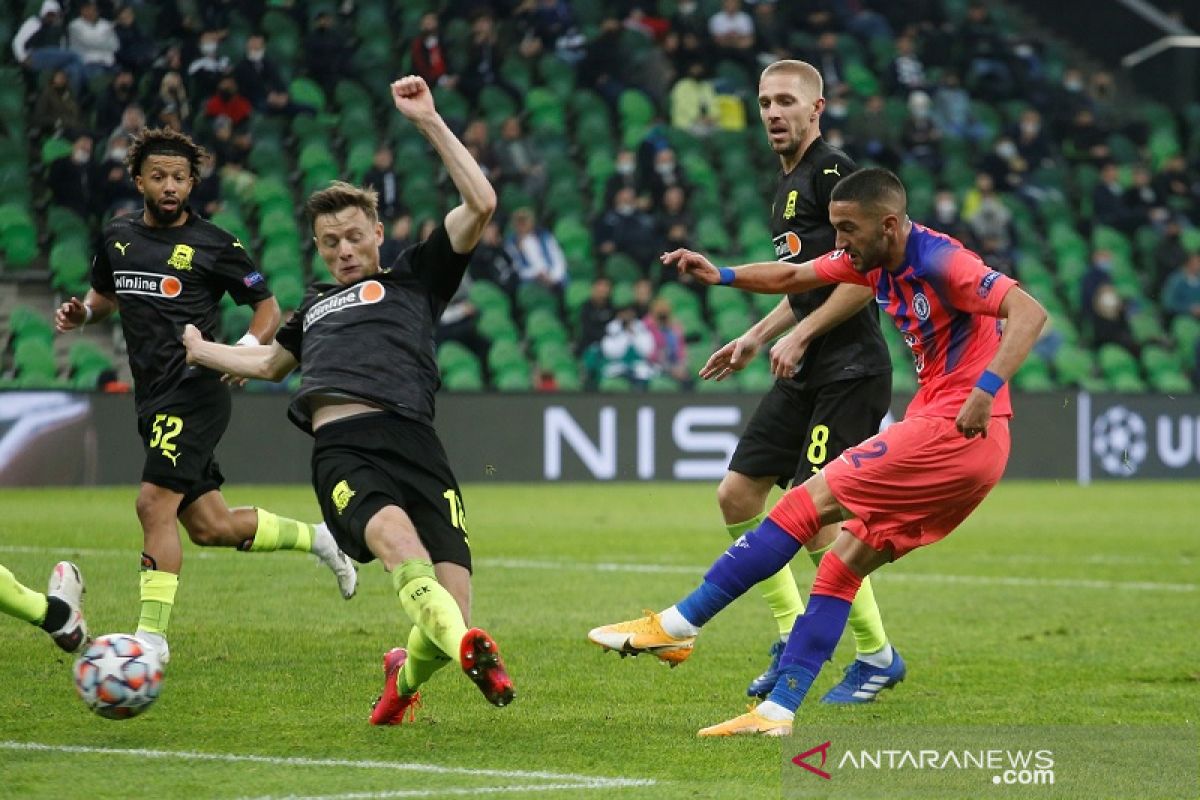 Hakim Ziyech cetak gol perdana, Chelsea hajar Krasnodar 4-0