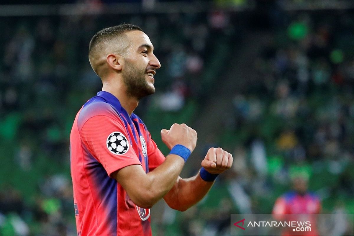 Hakim Ziyech cetak gol perdana bawa Chelsea gilas tuan rumah Krasnodar 4-0