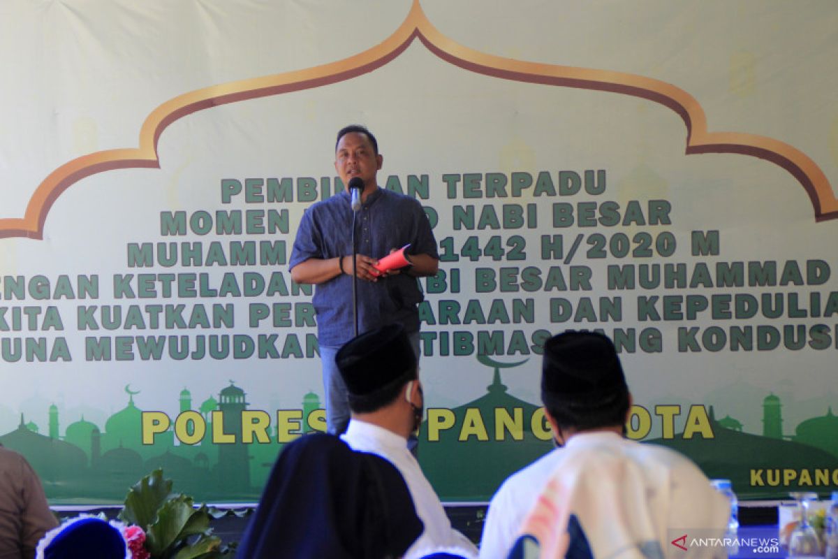 Anggota Polres Kupang Kota diajak teladani sifat Nabi Muhammad