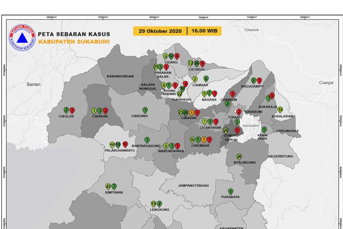 Ada 39 pasien probable COVID-19 Kabupaten Sukabumi meninggal