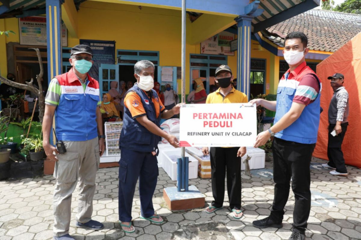 Pertamina Peduli bantu korban banjir di Gentasari Cilacap