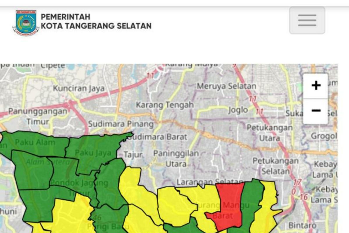 Website resmi COVID-19, upaya keterbukaan informasi Kota Tangerang Selatan