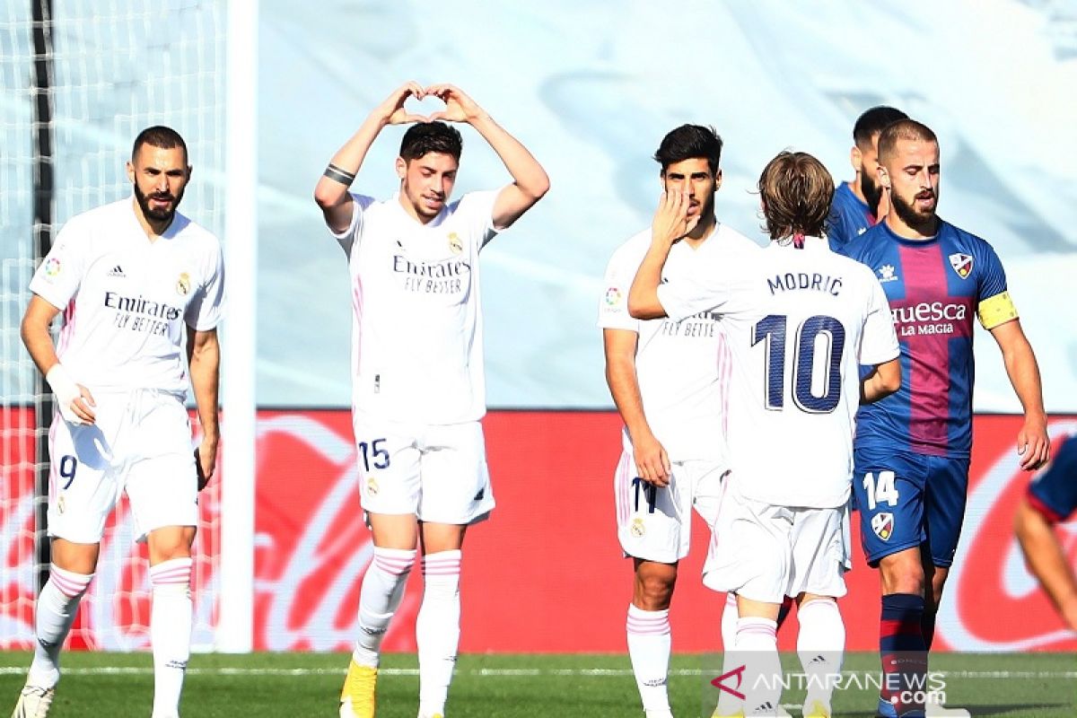 Pemain Real Madrid  Federico Valverde patah tulang kaki