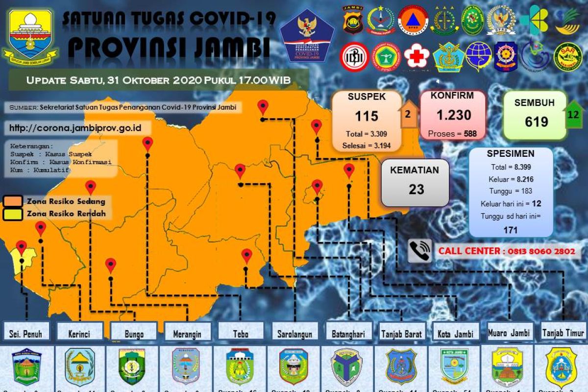 12 warga Merangin dinyatakan sembuh dari COVID-19