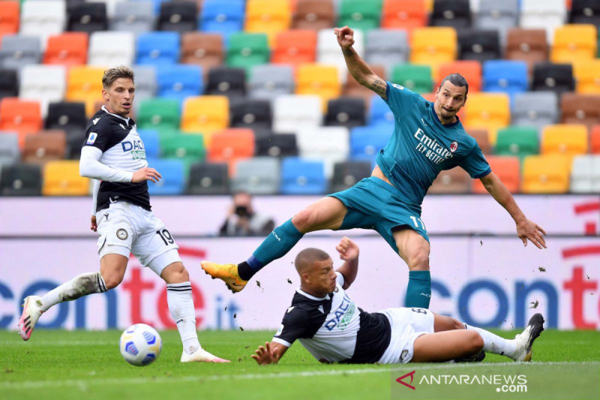 Ibrahimovic sumringah gol akrobatiknya jadi penentu kemenangan  AC Milan