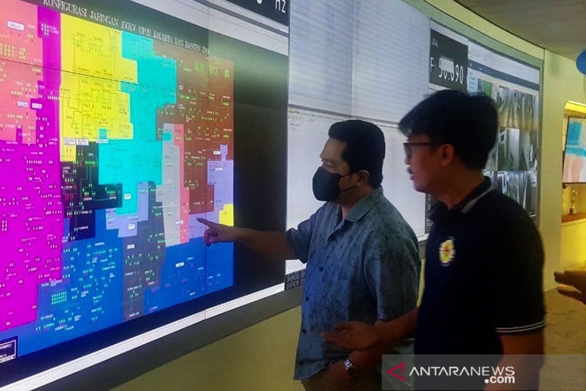 Erick datangi kantor PLN menyusul adanya gangguan Sutet