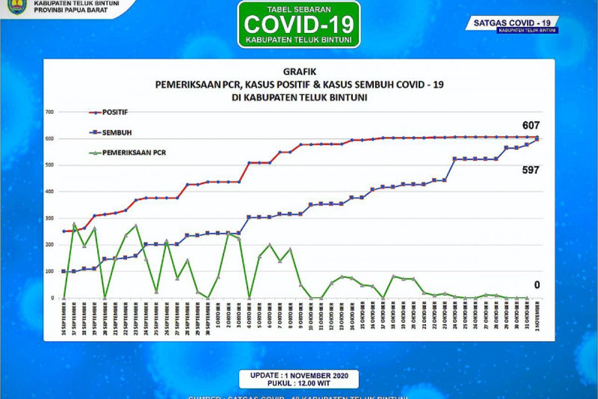 Pasien positif COVID-19 di Teluk Bintuni tersisa dua orang