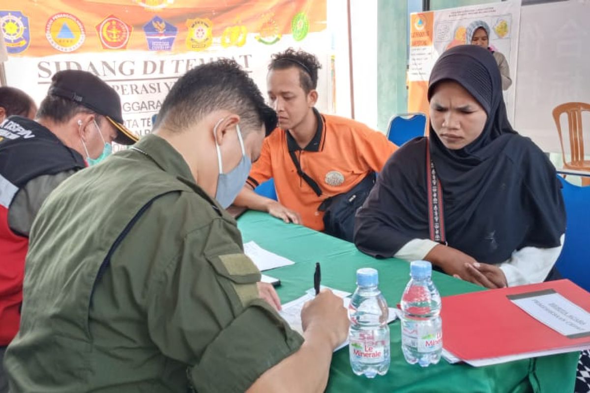 Satgas Penanganan COVID -19 jaring puluhan warga Ternate tidak gunakan masker