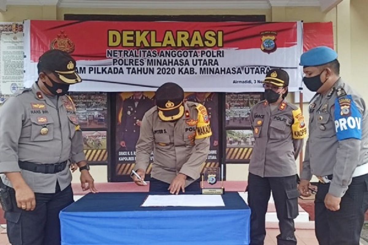 Kapolres Minut beri sanksi personel tidak netral dalam Pilkada