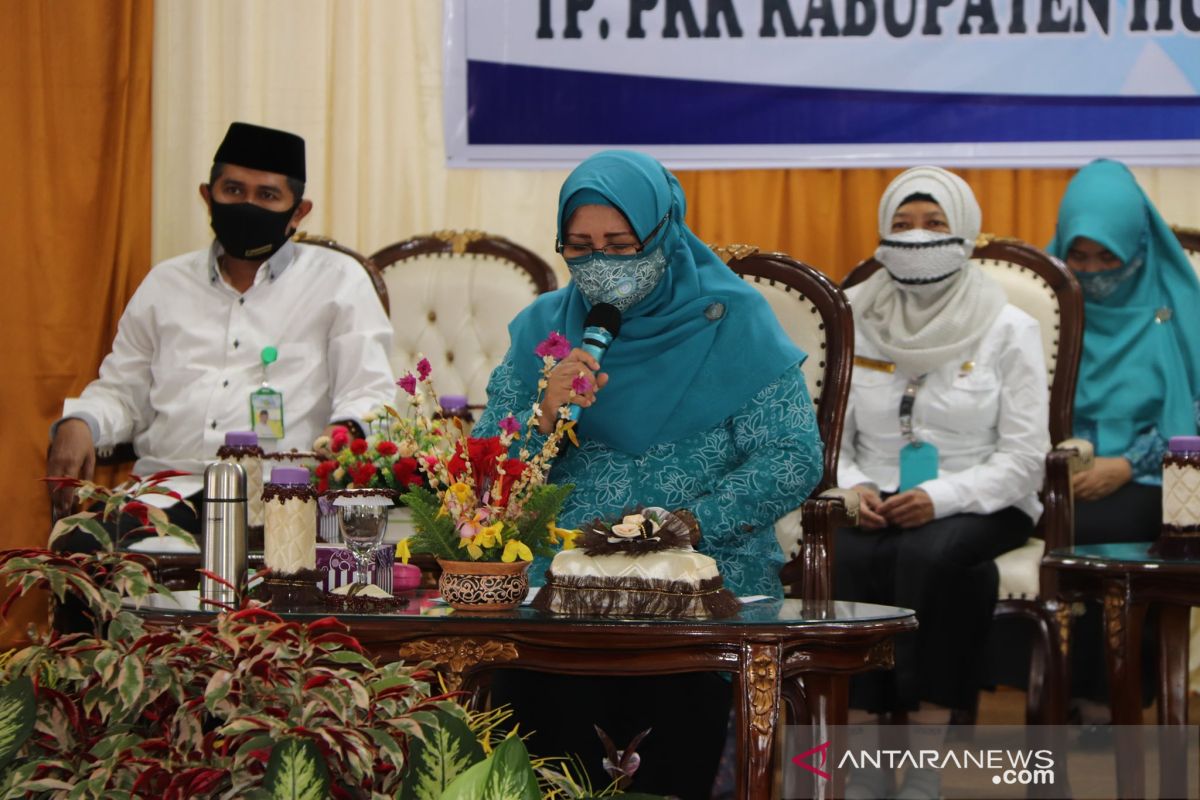 Ketua PKK HSS buka penyuluhan pola asuh anak dalam keluarga