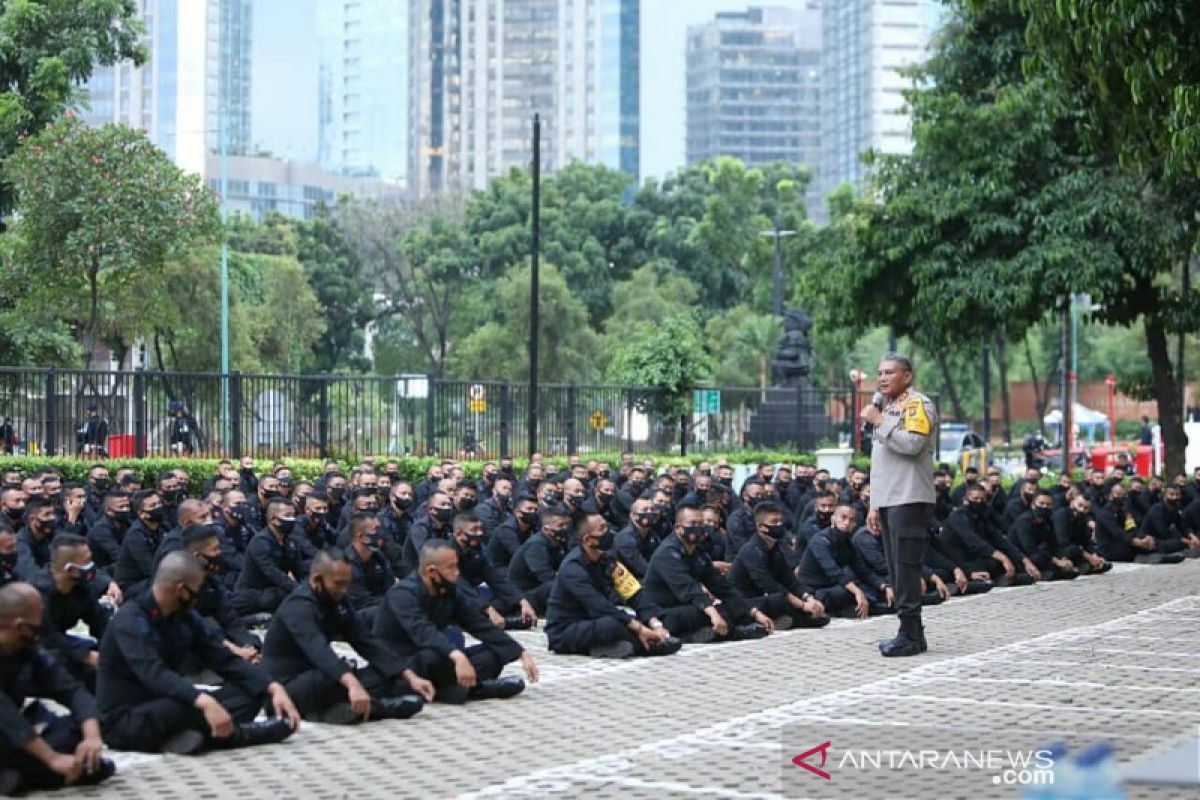 Kapolda Sumut motivasi personel Brimob yang BKO di Polda Metro Jaya