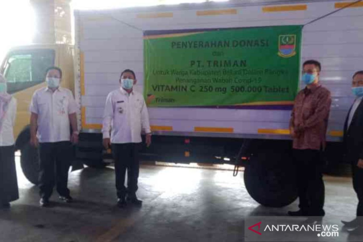 Kabupaten Bekasi menerima bantuan 500.000 tablet vitamin C