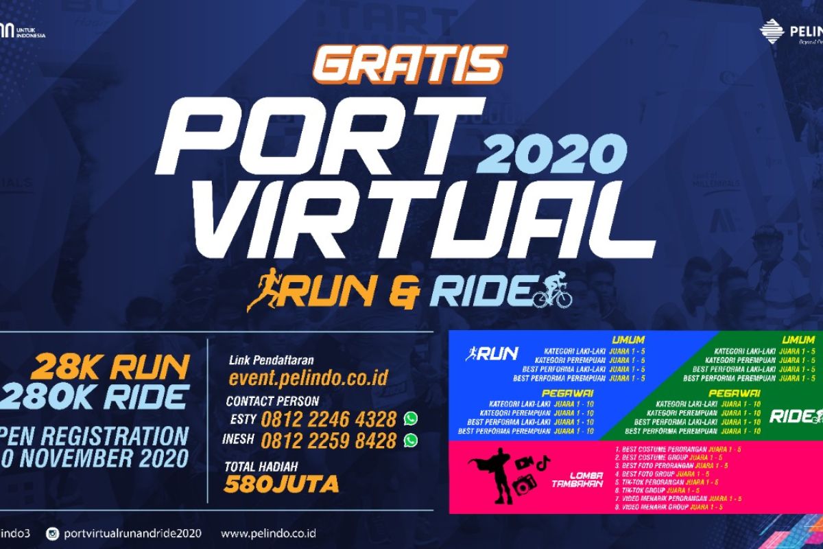 Pelindo III gelar Port Virtual Run and Ride 2020
