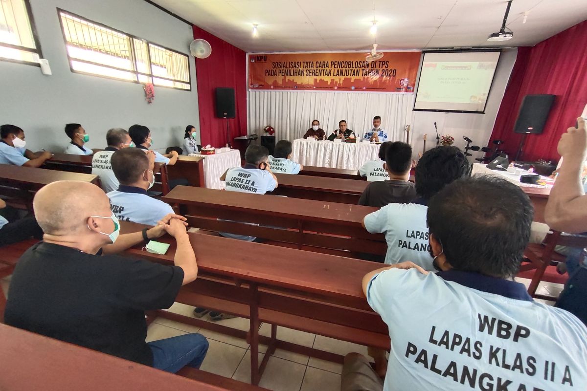 KPU Palangka Raya sosialisasikan tahapan Pilkada Kalteng di lapas
