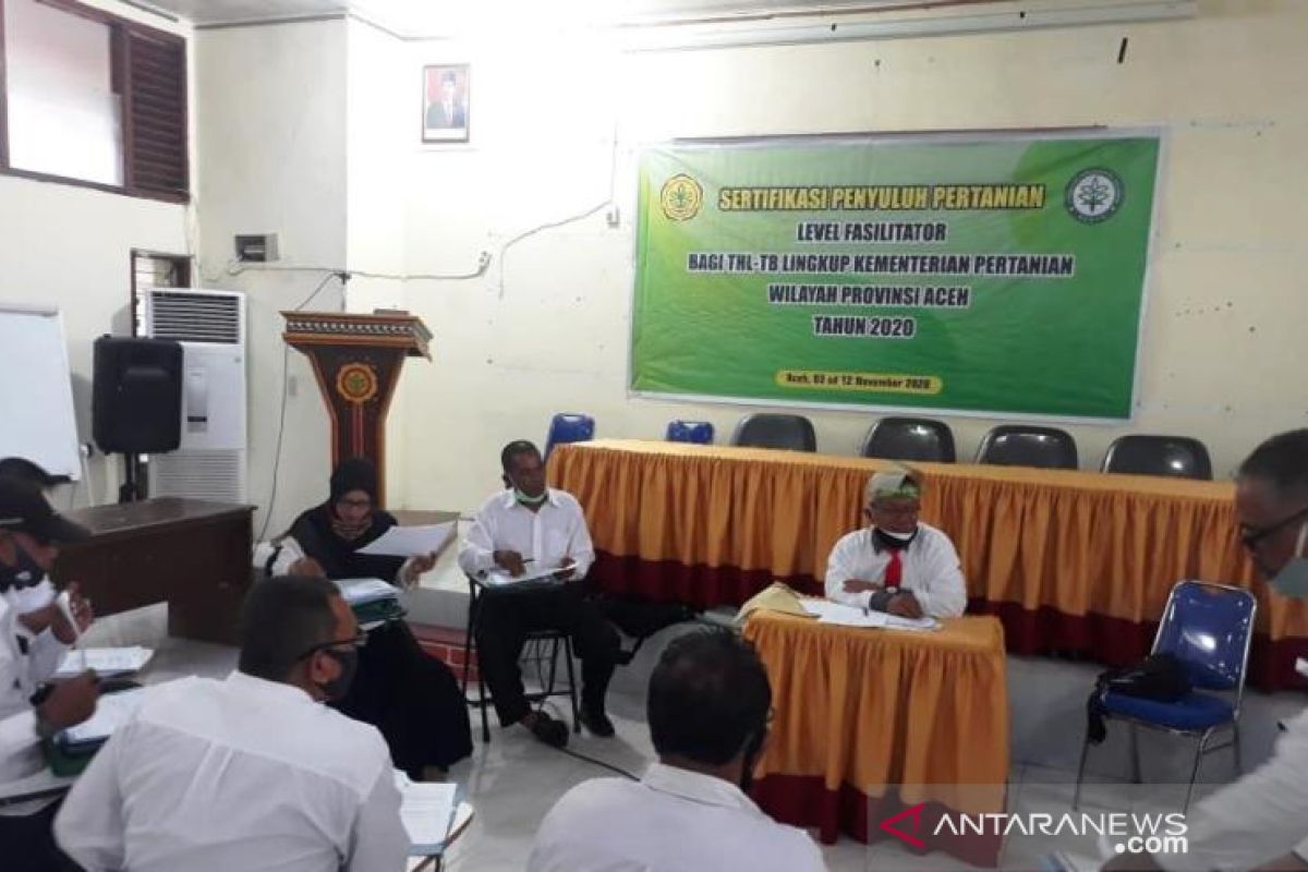 414 Penyuluh calon ASN P3K ikut sertifikasi TUK Polbangtan Medan di Aceh