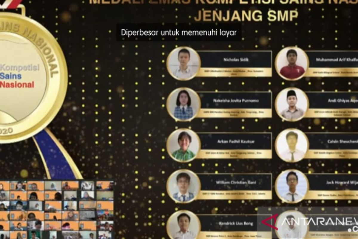 Dua Siswa SMP Athirah Makassar sabet medali Kompetisi Sains Nasional