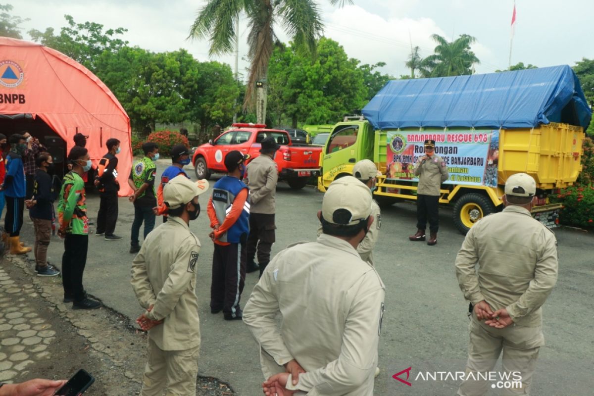Bantuan dari Banjarbaru mengalir ke korban kebakaran Kotabaru