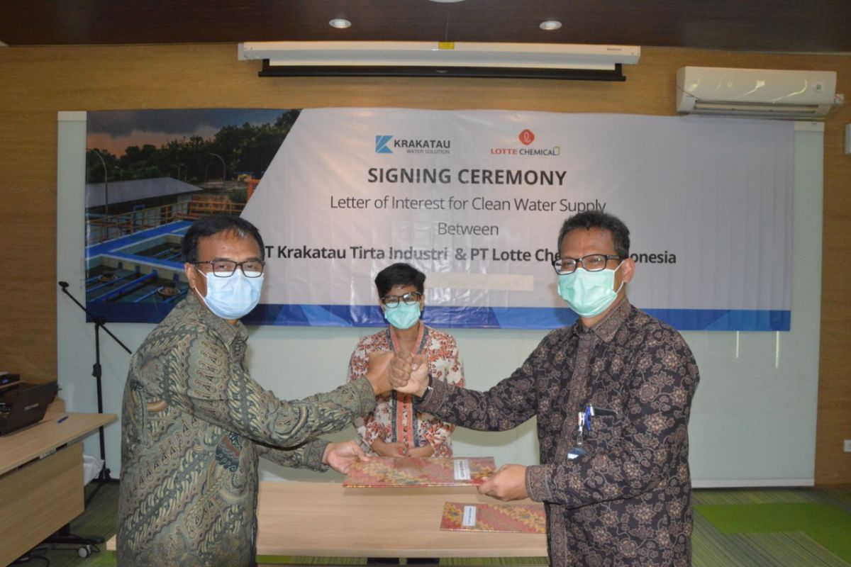 Anak usaha Krakatau Steel pasok air bersih bagi Lotte Chemical