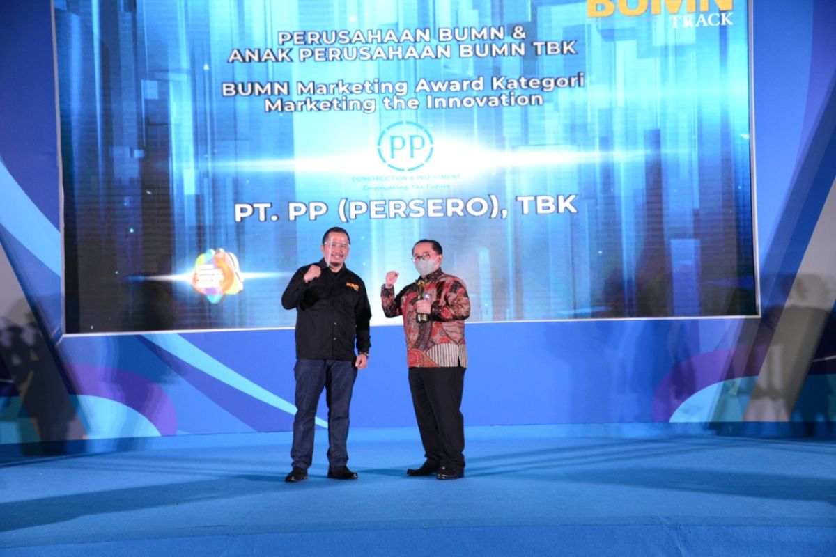 PT PP raih dua penghargaan BUMN Branding & Marketing Awards 2020