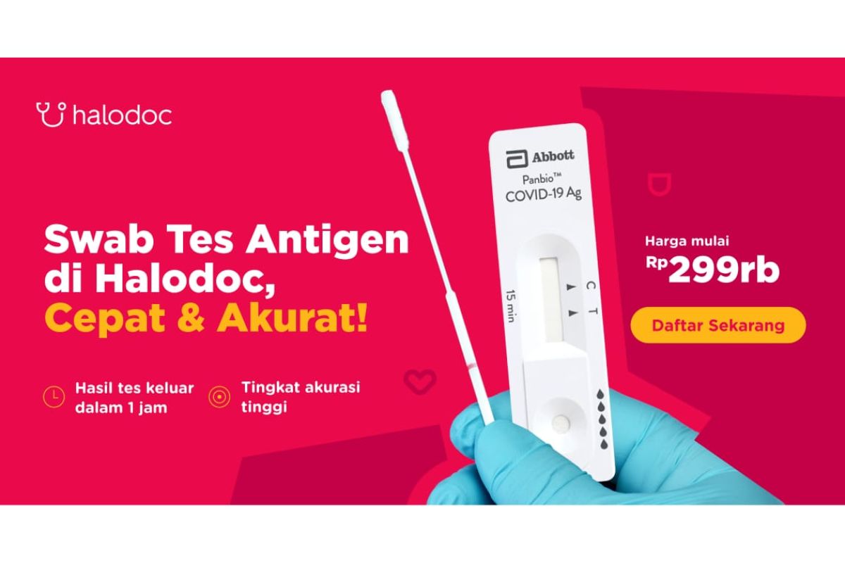 Halodoc menghadirkan layanan tes swab antigen di Indonesia