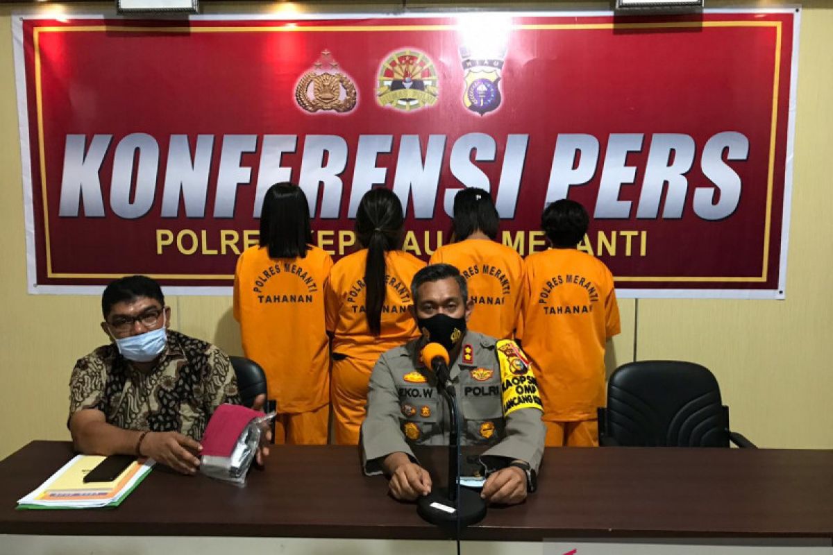 Kurir sabu di Selatpanjang ini berhasil kabur, istrinya dan tiga IRT diringkus polisi