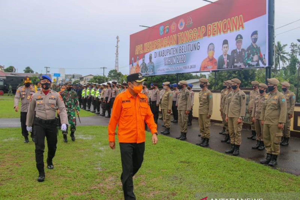 Wabup Belitung pimpin apel siaga tanggap bencana