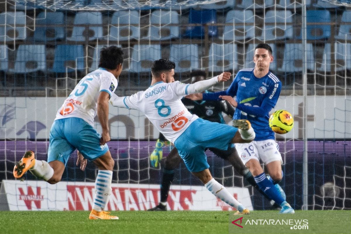 Marseille tembus empat  besar Liga Prancis selepas menang di Strasbourg