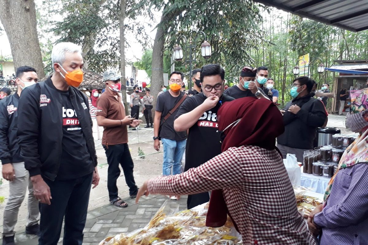 Kampanye Pilkada Kediri, Ganjar Pranowo berikan tips berdayakan UMKM