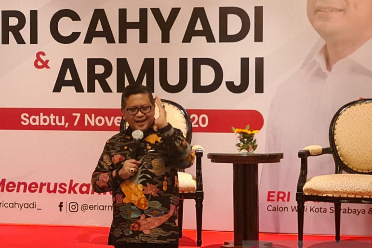 Hitung cepat unggul, PDIP: Warga buktikan menangkan Eri-Armudji