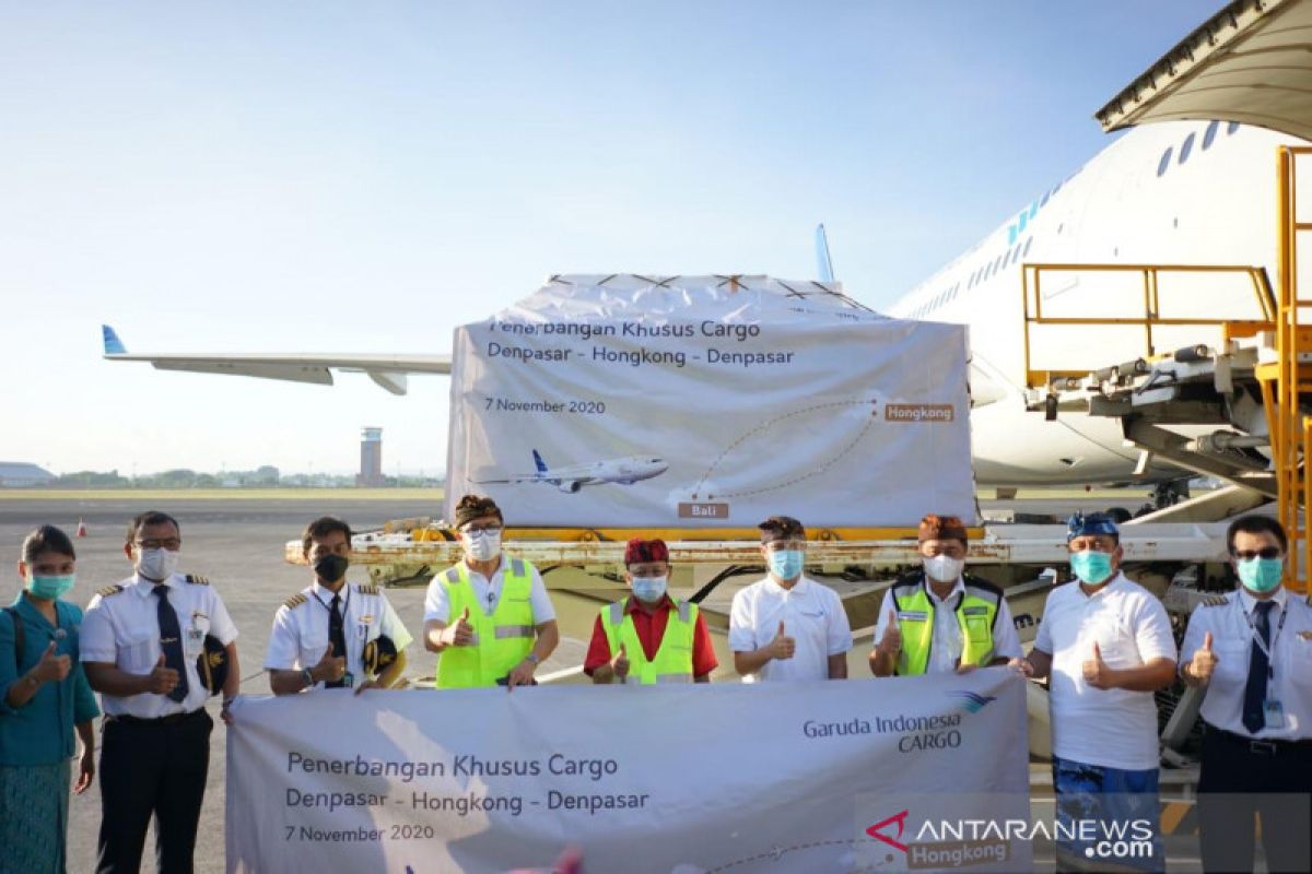 Garuda layani rute khusus kargo Denpasar-Hong Kong