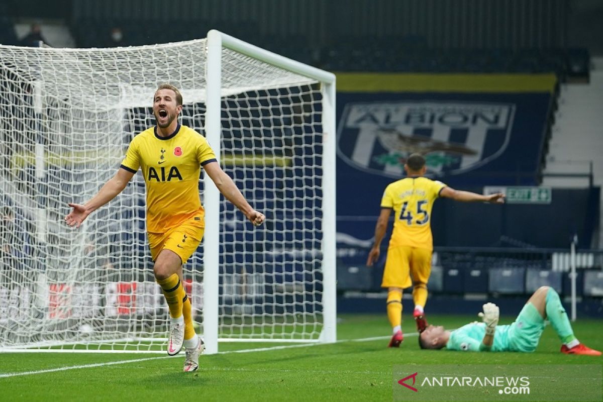 Liga Inggris, gol larut Harry Kane menangkan Tottenham di markas West Brom