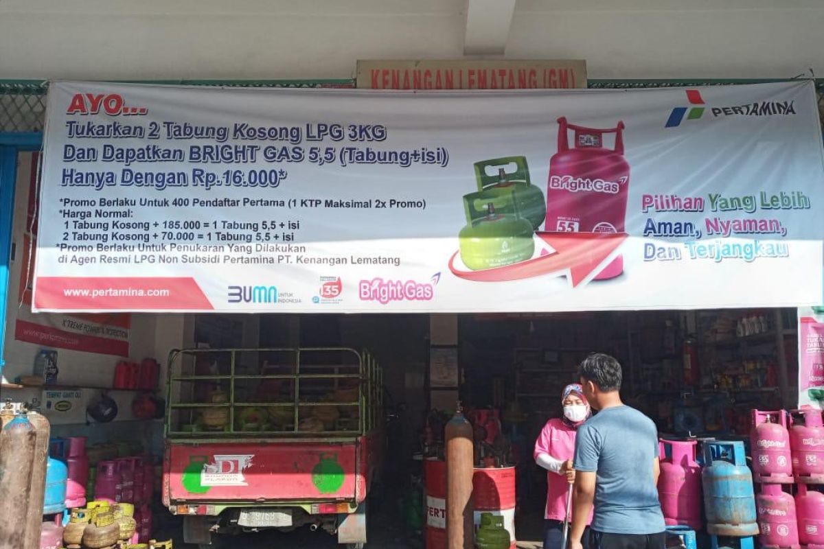 Konsumsi Bright Gas meningkat 76 persen di Lahat