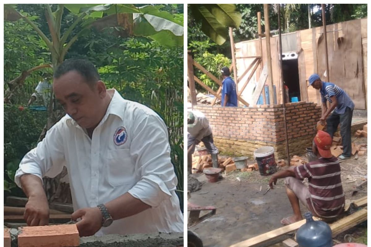 Perindo Langkat bedah rumah warga miskin