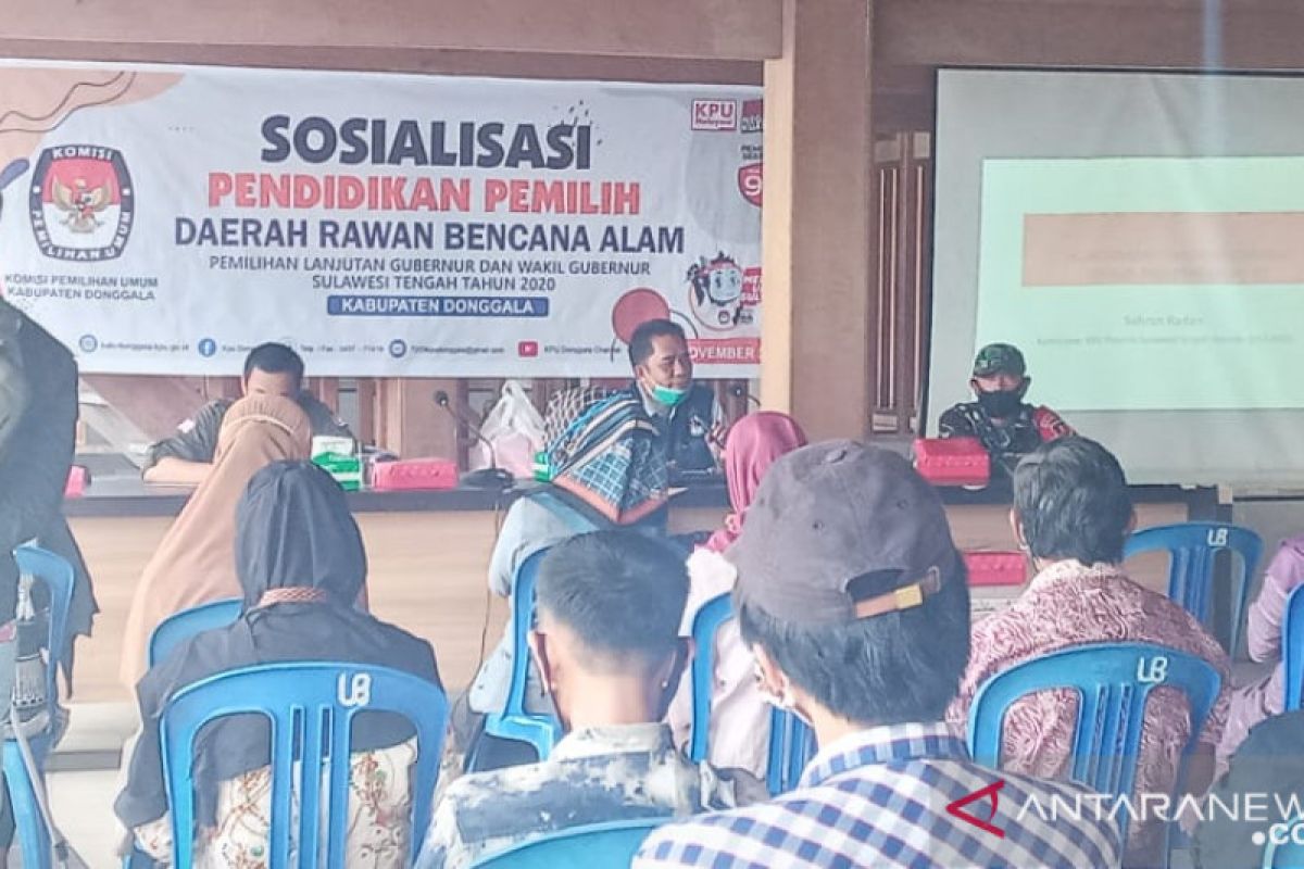 KPU Donggala  gelar pendidikan pemilih di daerah rawan bencana