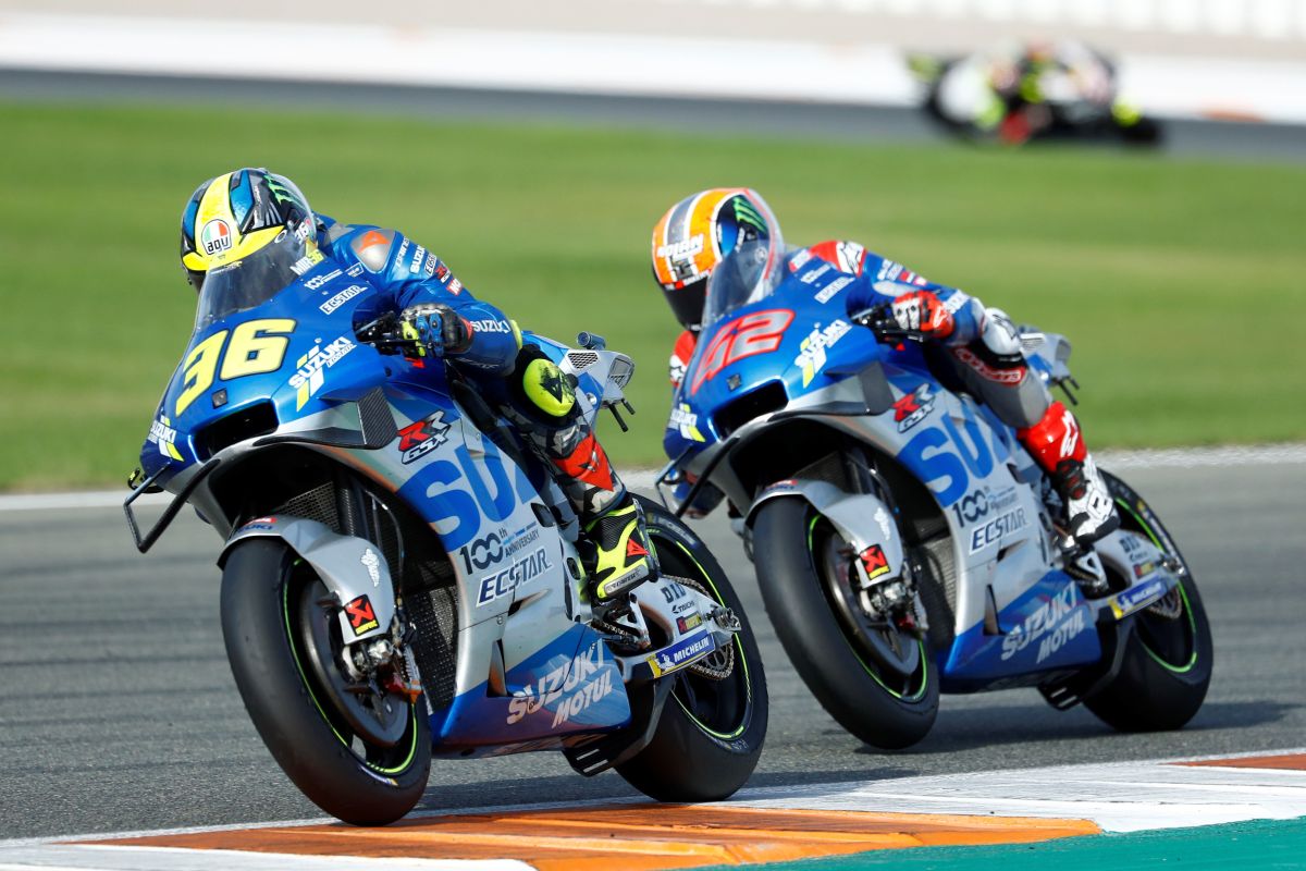 Mir raih kemenangan MotoGP perdananya, Suzuki finis 1-2