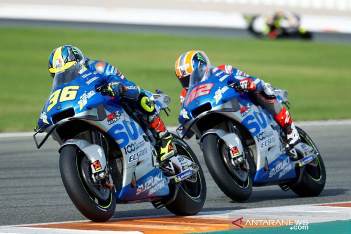 Mir raih kemenangan MotoGP perdananya, Suzuki finis 1-2 di GP Eropa