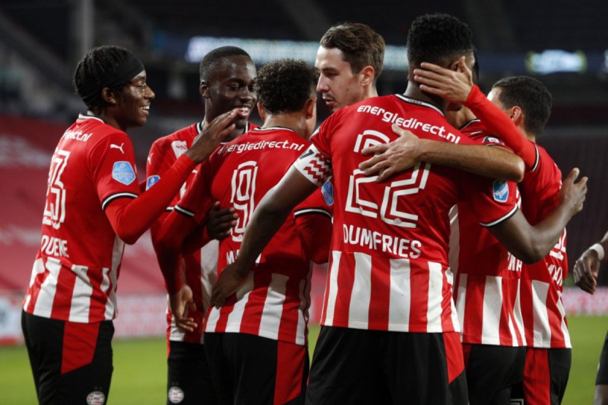 PSV Eindhoven gasak 10 pemain Willem II tiga gol tanpa balas, berikut susunan pemain