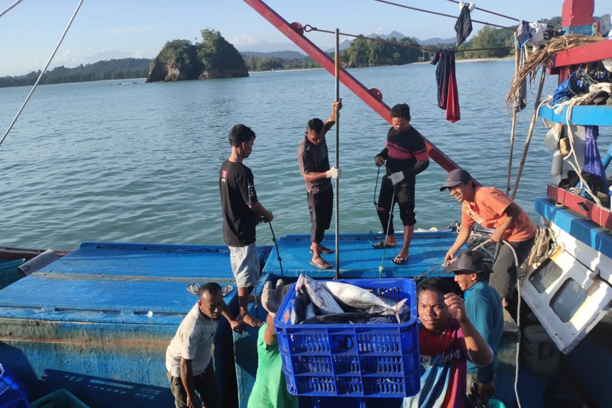 Empat kelompok nelayan di Aceh Jaya terima bantuan