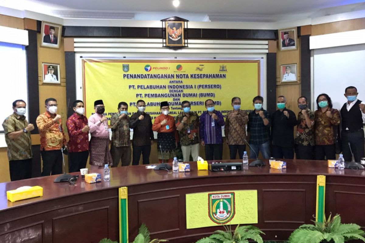 Walikota Dumai Puji Kerjasama Pelindo dengan Dua Perusda