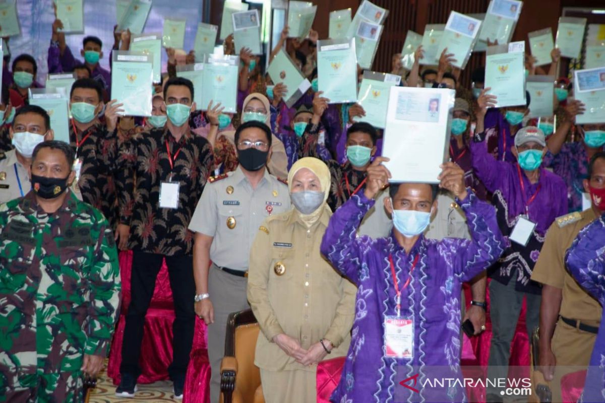 Bupati hadiri penyerahan sertifikat tanah secara virtual dari Presiden