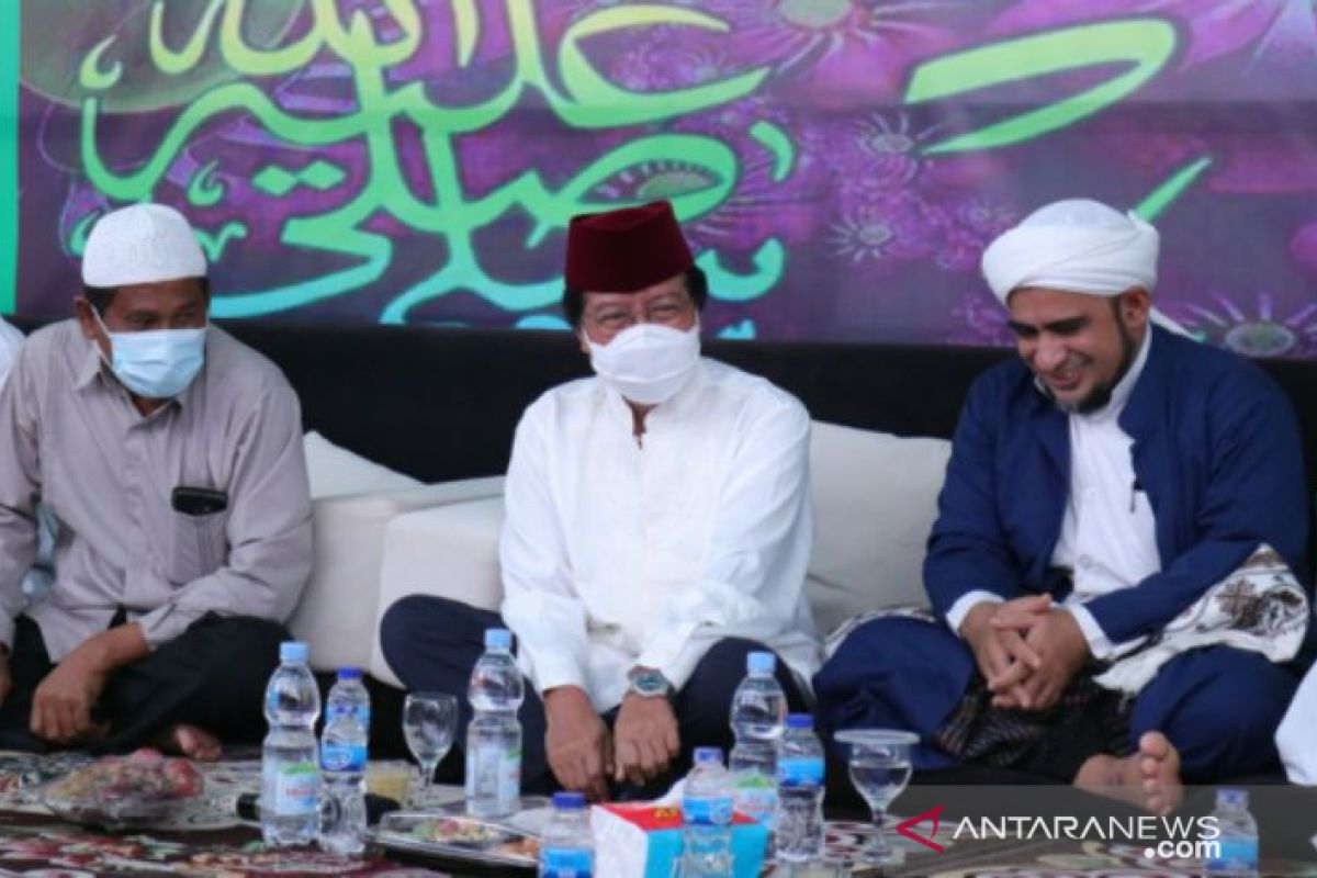 Rayakan Maulid Nabi, Wagub Babel silaturahmi ke rumah Habib Quraisy